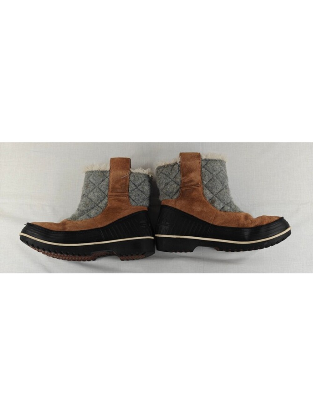 Sorel Women’s NL2400-286 Brown Suede Faux Fur Wool Winter Boots Size 8